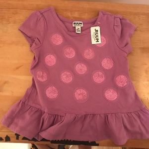 Purple Polka Dot Shirt/ 18 months
